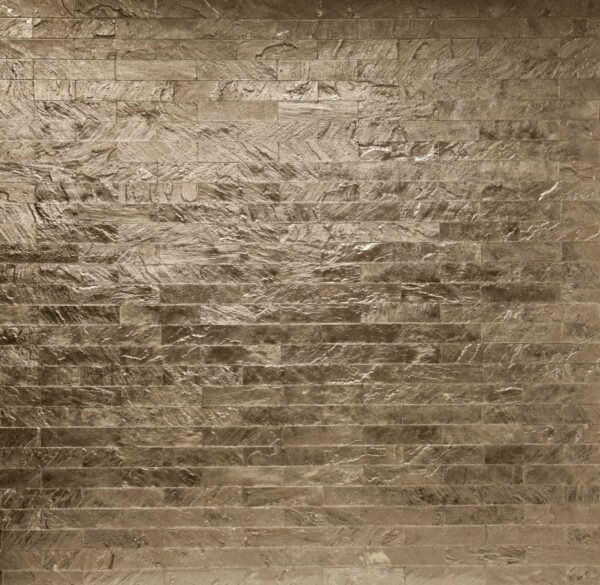 Tempered Metallic Pale Gold Tile