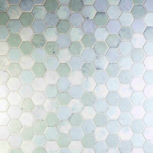 Tempered Pigment Glaze Fog Blend Hexagon Mosaic