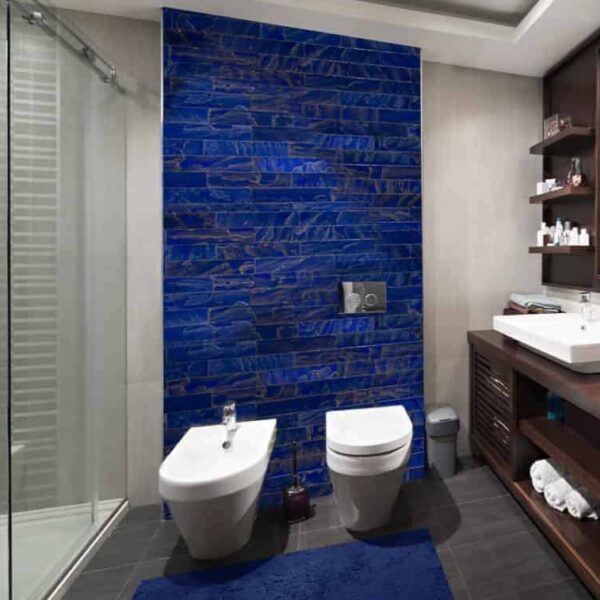 Tempered Pigment Glaze Sapphire Tile - Image 4