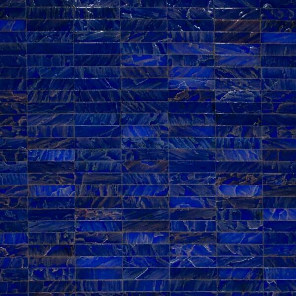 Tempered Pigment Glaze Sapphire Tile - Image 3
