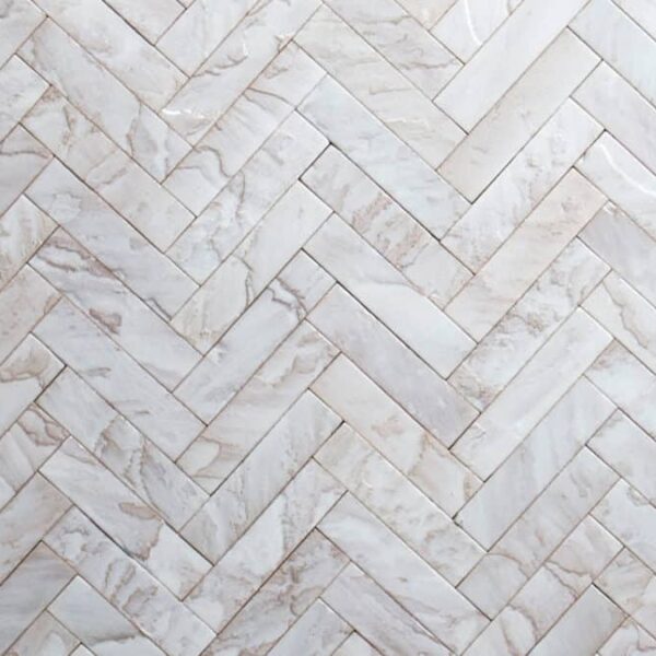 Tempered Pigment Glaze Snowdrift Tile - Image 5