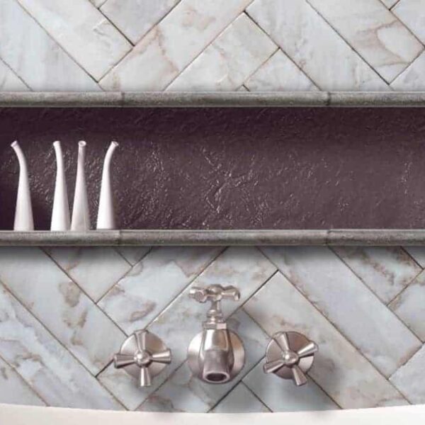 Tempered Pigment Glaze Snowdrift Tile - Image 3