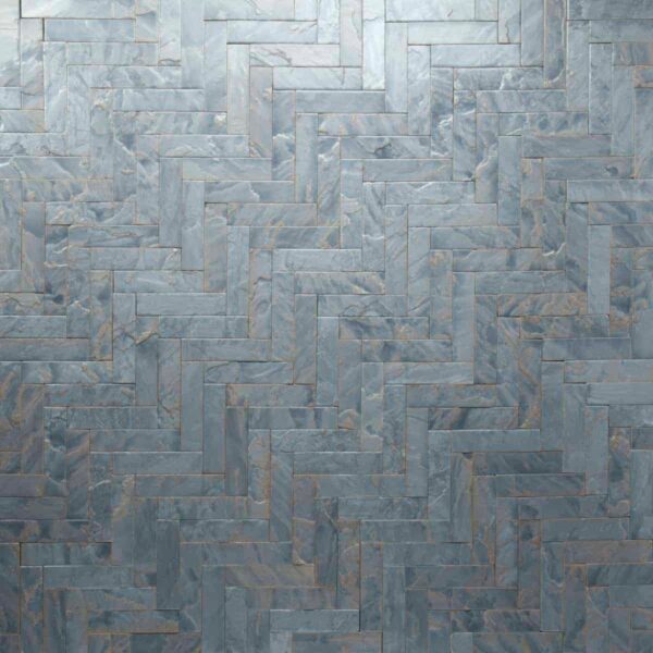 Tempered Pigment Glaze Blue Opal Tile - Image 2