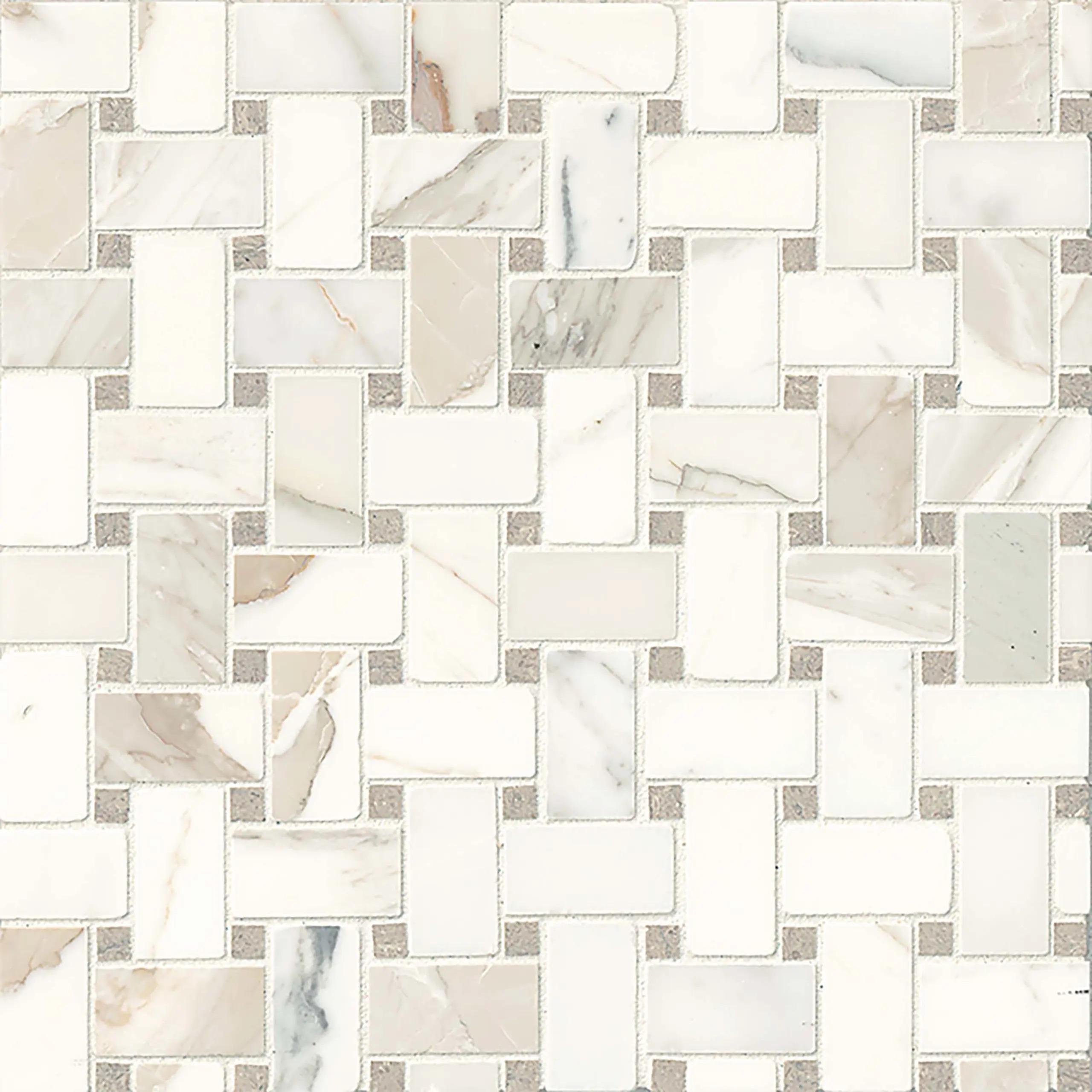 Basketweave Hillcrest Floor & Wall Mosaic Tile, 12" x 12"