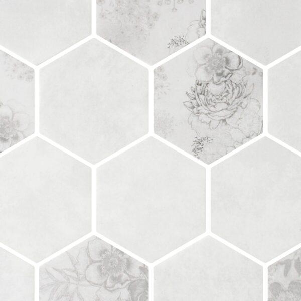 Botanicals Ainsley 3" Hexagon Mosaic