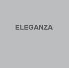A simple design featuring the word 'ELEGANZA' in bold, dark letters against a light grey background.