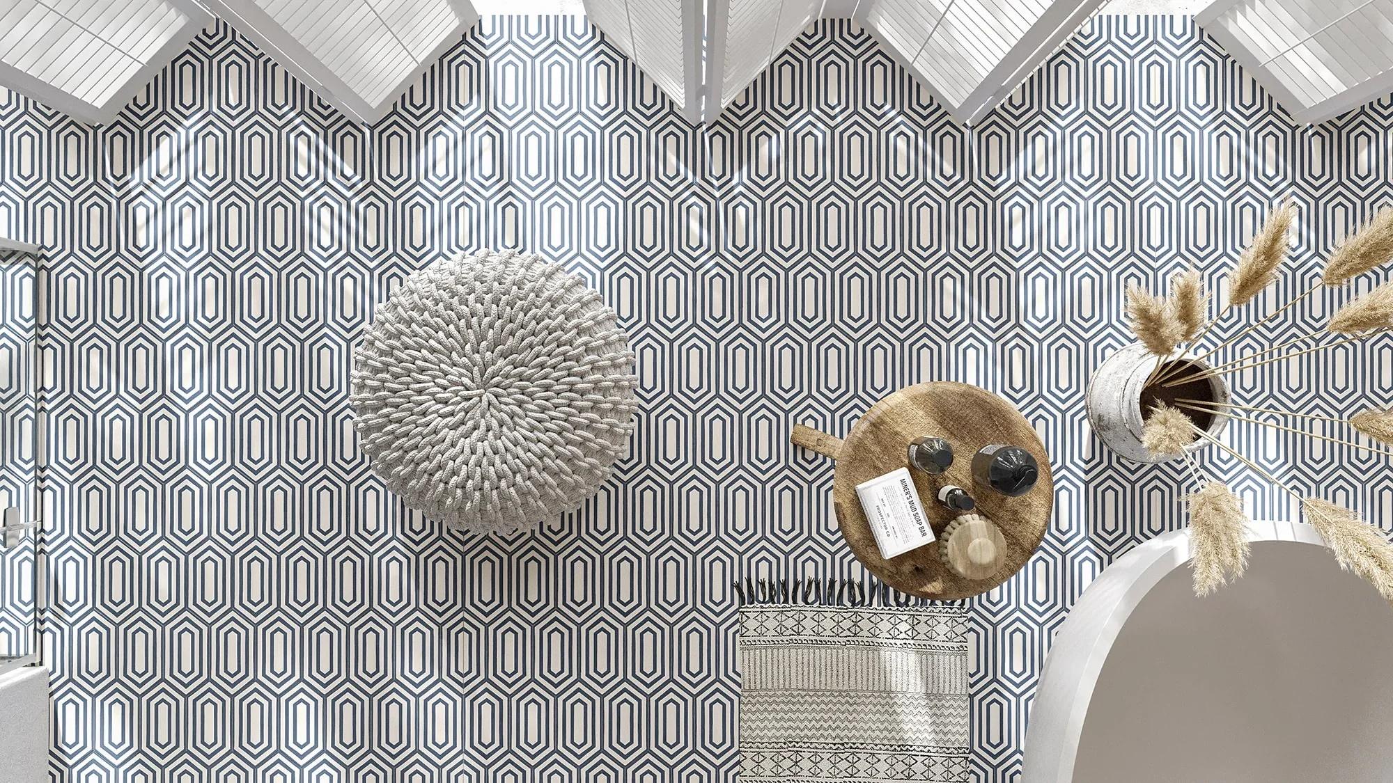 Patterned Tile Model How to Design with Patterned Tiles Without Overwhelming Your Space ...