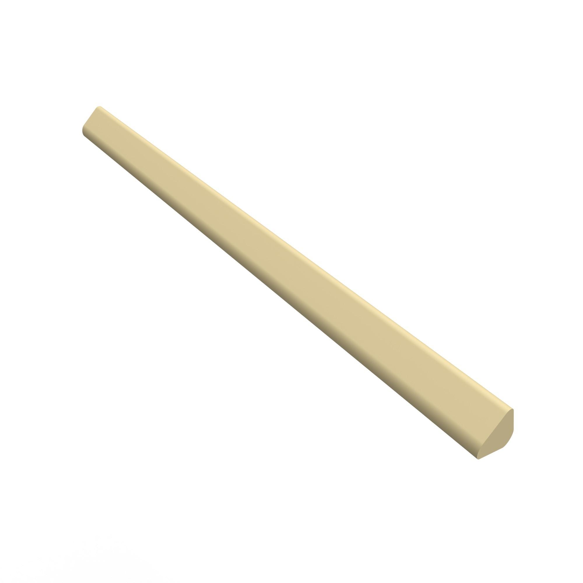A long, slender geometric shape with a tapered end, colored in a light beige or cream shade.