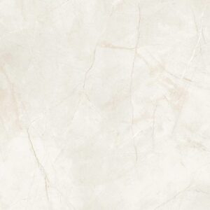 A light, textured surface resembling honed marble with subtle veining and a creamy tone.