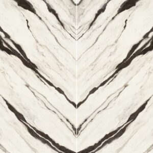An elegant marble pattern with soft white and dark gray veining, creating a sophisticated and striking visual effect.
