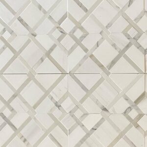 Tango Tile Waterjet Mosaics,  Interlocking Squares
