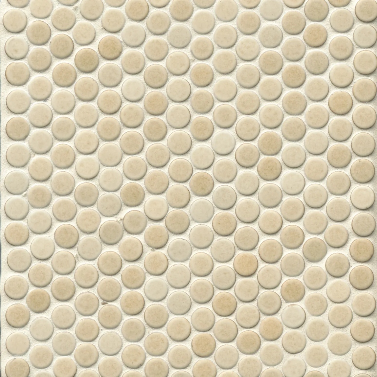 360 Matte Penny Rounds, Beige