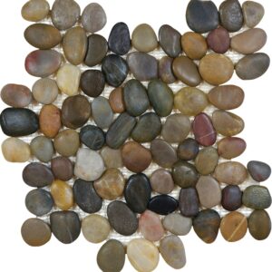 Ocean Stones Pebble Mosaic Tiger Eye