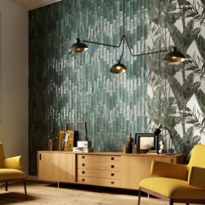 Interior space showing transformative tile design.