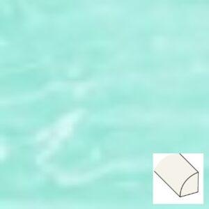 Joyful Aqua Wall, Quarter Round