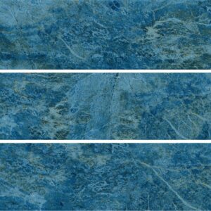 An abstract pattern of varying shades of blue with a textured appearance, resembling a stone or marble surface.