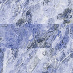 A textured surface with swirling patterns in shades of blue and gray, resembling a marble design.