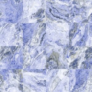 A textured pattern of blue and gray marbled tiles, arranged in a grid format, showcasing various swirling designs.