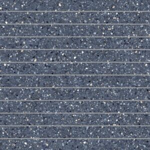 Mystère 1" x 12" Structured Porcelain Mosaic Tile in Blue