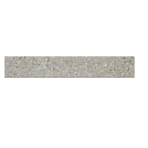 Mystère 4" x 24" Structured Bullnose Porcelain Tile in Light Grey