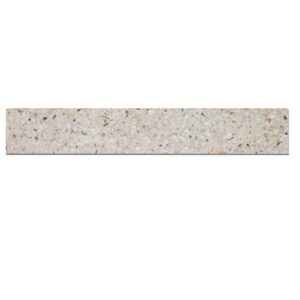 Mystère 4" x 24" Structured Bullnose Porcelain Tile in Linen
