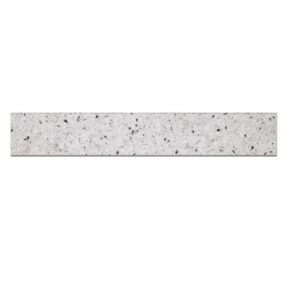 Mystère 4" x 24" Structured Bullnose Porcelain Tile in White