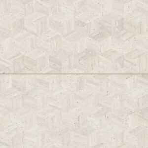 Sensi Roma 24" x 48" Satin Porcelain Cube Deco in Ivory
