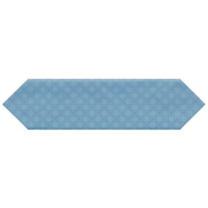 Marrow Ice Blue 3" x 12" Glossy Deco