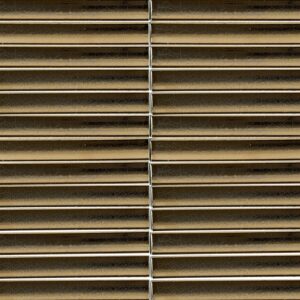 Stratum Burnished Brass 1" x 6" Concave Mosaic
