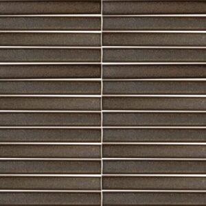 Stratum Antique Pewter 1" x 6" Concave Mosaic